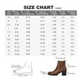 thumbnail image 7 of Pennysue Women Chelsea Boots Brown Female Chunky Heel Ankle Booties 7M, 7 of 7