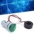 thumbnail image 3 of Green Dual-Display Round Current Signal Indicator, AD16-22DVA Model, 60~500V AC Voltage, 0~99.9A Current, 20~75Hz Frequency - Flame Retardant, High Brightness, Low Energy Consumption, Dust-Resistant,, 3 of 6