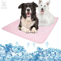 Gustave Pet Cooling Mat for Kennel Sofa Car Seats Dog Cat Bed Mattress Ice Silk Material Dissipates Heat Self Cooling Pad "XL, Pink"