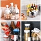 thumbnail image 4 of Contenedor de almacenamiento de alimentos de mesa giratoria redonda de plástico, utilizado para gabinetes, bragas, refrigeradores, encimeras, especias, condimentos, organizador giratorio de, 4 of 5