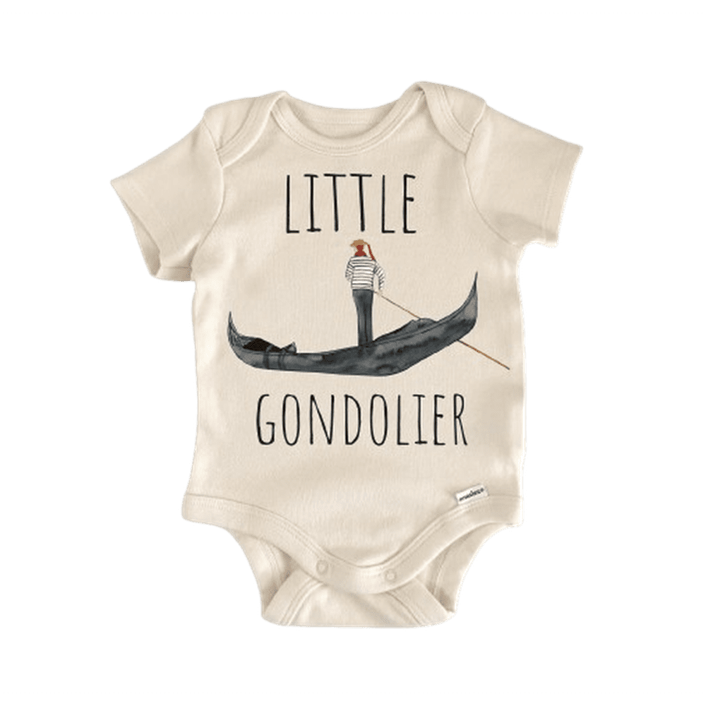 Gondolier Italian Italy Newborn Baby Bodysuit