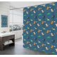 thumbnail image 1 of Cortina de ducha resistente al moho, 180 x 180 cm, con dobladillos con peso, impermeable, lavable, con 12 ganchos, poliéster., 1 of 5