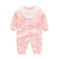 thumbnail image 3 of JFOPQVSM Newborn Baby Girl Clothes Preemie Fall Winter Floral Outfits Infant 0 3 6 12 18 Months Romper,Cute Babies Jumpsuits, 3 of 6