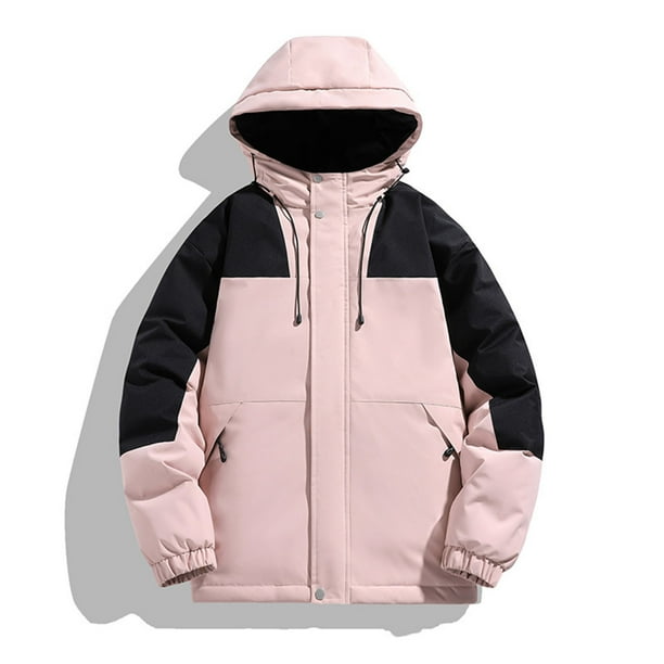Puntoco Abrigo Acolchado De Algodón Con Capucha Y Bolsillos A Juego Con Cordón Para Hombre, De Talla Grande, Para Prevención Del Agua