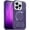 Darkpurple, variant on Magnetic Case for Apple iPhone 13 Pro, iPhone 13 Pro Cover with Camera Lens Protector, Wireless Charging Rugged Hybrid Protective Shockproof Phone Case for Apple iPhone 13 Pro- Red