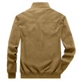 thumbnail image 5 of Zylanna Mens Casual Winter Jackets, Lightweight Outdoor Full Zip Long Sleeve Coats for Mens Khaki, 5 of 8