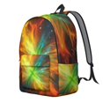 thumbnail image 2 of Colorful Starry Sky and Universe Backpack for School, Cute School Bag with Adjustable Shoulder Straps and Padded Back, 15.7"x11.8"x5.5", 2 of 5