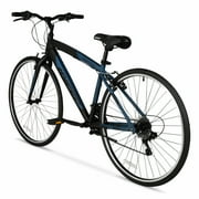 Hyper Bicycles 700c Mens Spin Fit Hybrid Bike, Adults Ages 14+, Black/Blue