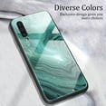 thumbnail image 2 of Galaxy A50 Case (6.4"), Allytech Protective Marble Texture Tempered Glass + TPU Back Cover Shock-Absorbing Bumper Anti-scratch Back Cover Case for Samsung Galaxy A50, Green Marble, 2 of 2