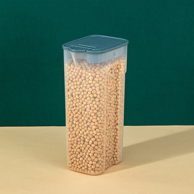 Vrorvz Airtight Cereal Storage Container with Lids for Kitchen Organization Clear Plastic Food Storage for Grain Sugar Flour Rice Snacks Stackable and Leak Proof