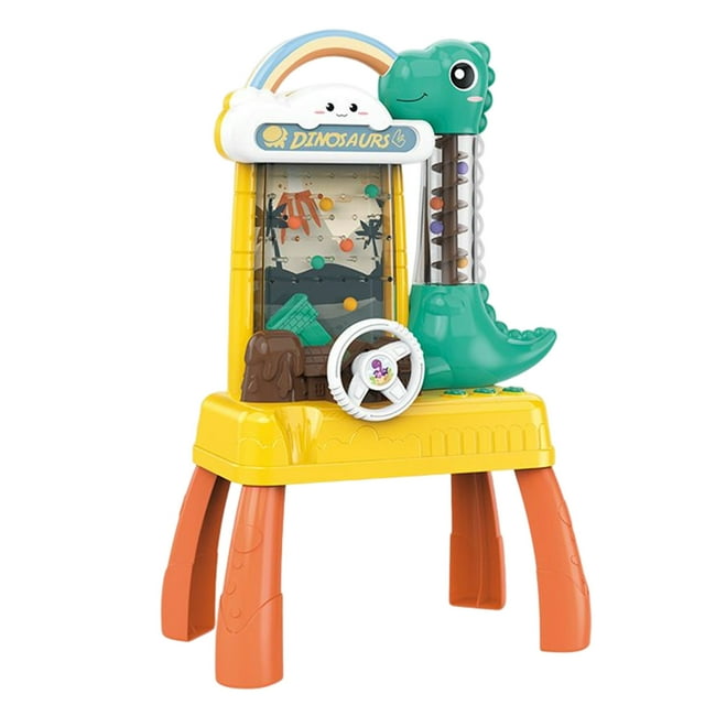 Machine à Attraper des Balles Roulantes de Dinosaures pour Enfants avec Lumières Mobiles et Musique, Jouets de Machine à Attraper des Balles