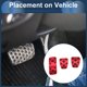 thumbnail image 3 of Unique Bargains 3 Pcs Almohadillas para Pedales de Transmisión Manual Cubiertas del Pedal del Acelerador para Subaru Forester 2006-2018 Acero Inoxidable Rojo, 3 of 6