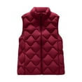 thumbnail image 4 of iOPQO Womens Puffer Vest Quilted Vest Light Puffer Jacket Women Zip Jacket Women Winter Jackets for Women Puffy Coats for Women Warm Winter Coats for Women Wine XXL, 4 of 8
