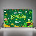 thumbnail image 2 of Green Theme Day Banner Irish Design Leprechaun Style Decorative Backdrop for St. Patrick's Day Party Celebration Event, 2 of 5