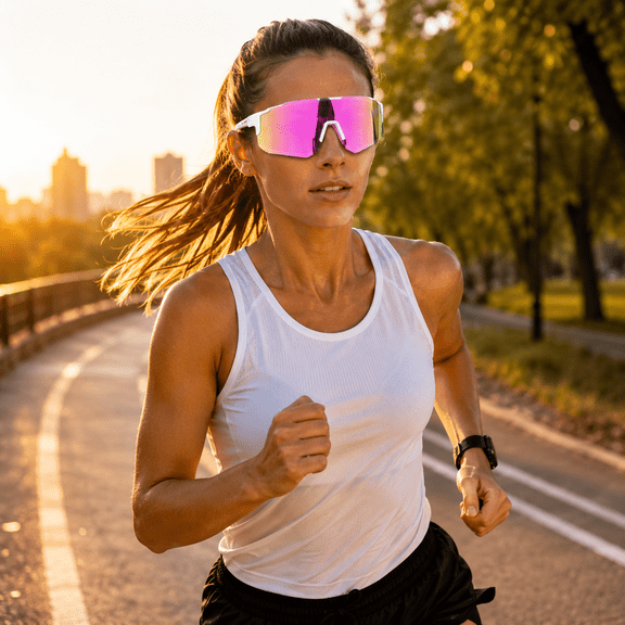 Sports Sunglasses 3 Pack, UV400 Protection Windproof Unisex Lightweight Eyewear for Cycling Running Hiking