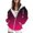 Hot Pink, variant on NinXxx Women's Casual Hoodie with Zipper Pocket Fade Hoodie Top Blue L