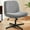 Gray, variant on MAYEERTY Wide Desk Chair, No Wheels Cross Legged Office Chair Armless Office Chair, Beige