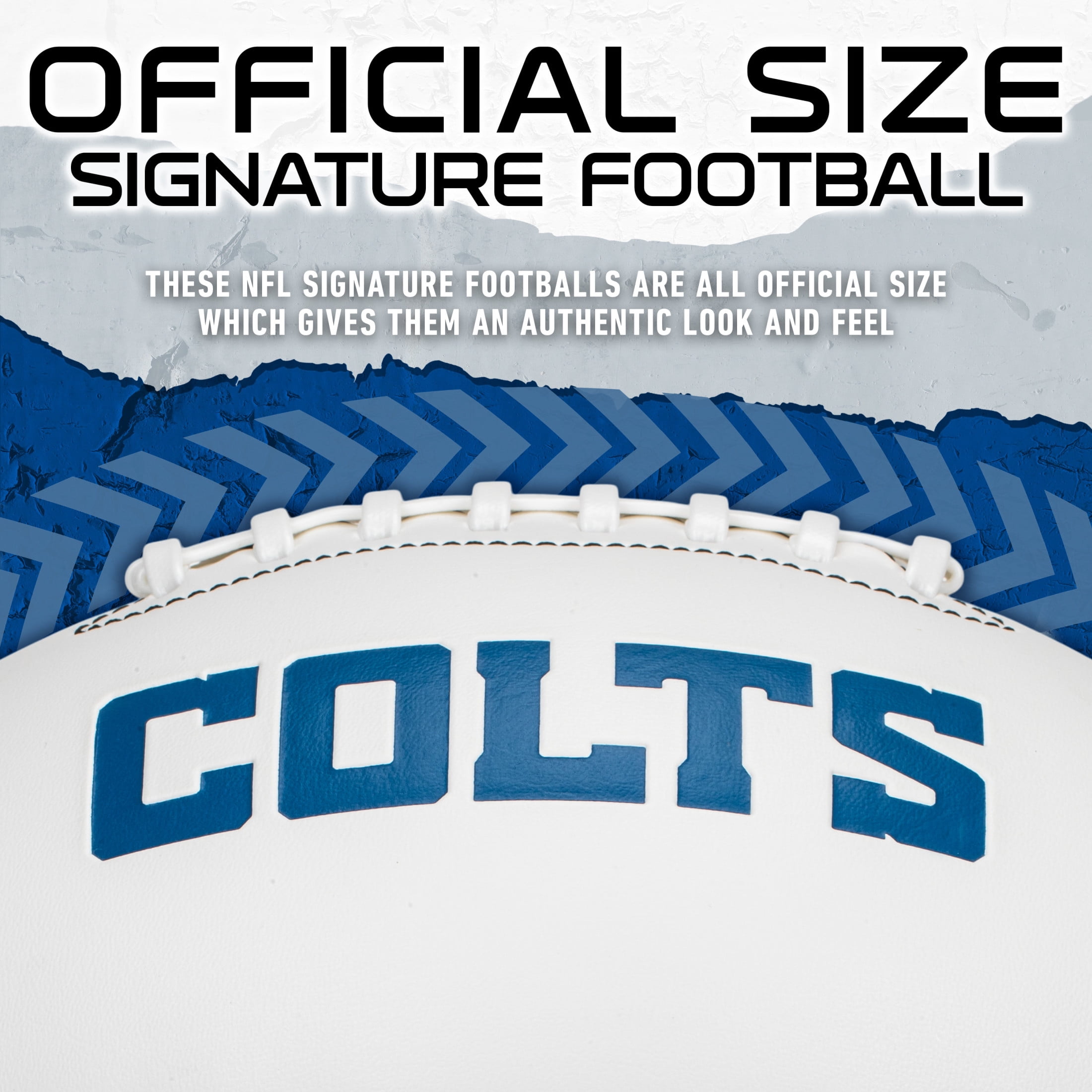 Franklin Sports NFL Indianapolis Colts Autograph Football - Official Size White Panel Souvenir Football for Autographs + Signatures - NFL Team Fan Shop Memorabilia Football for Display