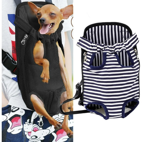 TJOUL Pet Carrier Backpack, Adjustable Pet Cat Dog Carrier Backpack Travel Bag, Legs Out,Dog Carrier for Hiking Camping Travel, Sling Bag for Small Medium Dog Cat (Red, Large (6.5-9LBS))