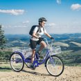 thumbnail image 3 of Goplus 24" 3-wheel Bicycle Adult Tricycle Seat Height Adjustable w/ Bell, 3 of 10