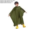 thumbnail image 5 of Kids Rain Poncho, Reusable Waterproof Raincoat with Hooded Cape for Children, Portable Outdoor Rain Gear for Hiking Cycling School Commute, Non-Disposable Thickened EVA Rainwear, 5 of 9