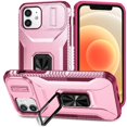 thumbnail image 1 of Funda para GANGXUN iPhone 12 Pro - Soporte metálico, Función magnética, Rosa, 1 of 5