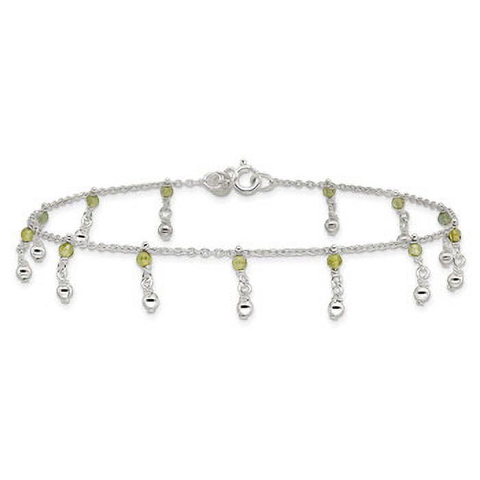 Peridot ankle bracelet deals