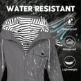 thumbnail image 4 of Womens Waterproof Raincoat Lightweight Rain Jacket Hooded Windbreaker with Pockets for Outdoor Hiking, 4 of 6