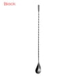 thumbnail image 2 of tooloflife Metal Cocktail Spoon Mixing Stirrers Spiral Long Handle for Drink Bar Bartender Tools 30cm-50cm, 2 of 4