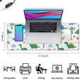 thumbnail image 5 of Long Mouse Pads for Desk,White Dinosaurs Palms Clouds Pattern Desk Mats on Top Of Desks, Desk Mouse Pad Extra Large with 3mm Non-Slip Base and Stitched Edge for Gaming,Office,Work,Home 31.5"x11.8", 5 of 6
