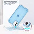thumbnail image 4 of ULAK iPhone 11 Case for Men Women Boy Girls, Slim Stylish Shockproof Hybrid Hard Back Cover Bumper Phone Case for Apple iPhone 11 6.1 inch, Clear Blue, 4 of 8