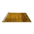 thumbnail image 2 of Ahgly Company Machine Washable Indoor Square Abstract Yellow Modern Area Rugs, 5' Square, 2 of 4