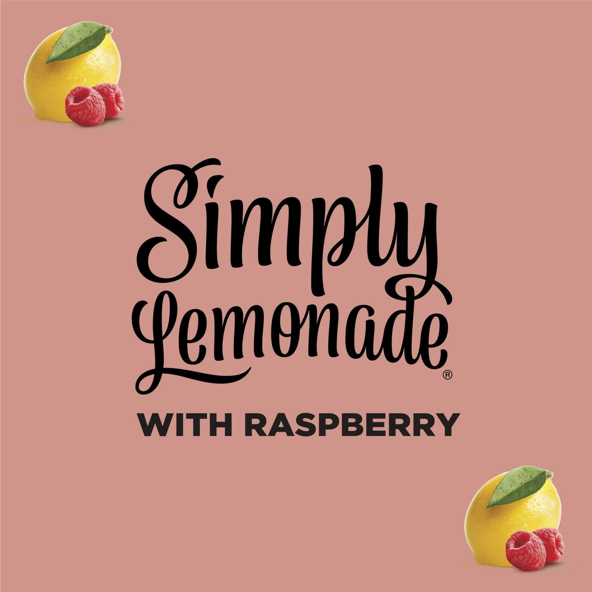 Simply Non GMO All Natural Raspberry Lemonade Raspberry, 52 fl oz Bottle (Pack of 6)