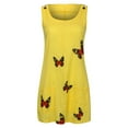 thumbnail image 4 of Birdeem Mode Femmes Printemps/été Robe Sans Manches à Col Rond Imprimé Décontracté, 4 of 4