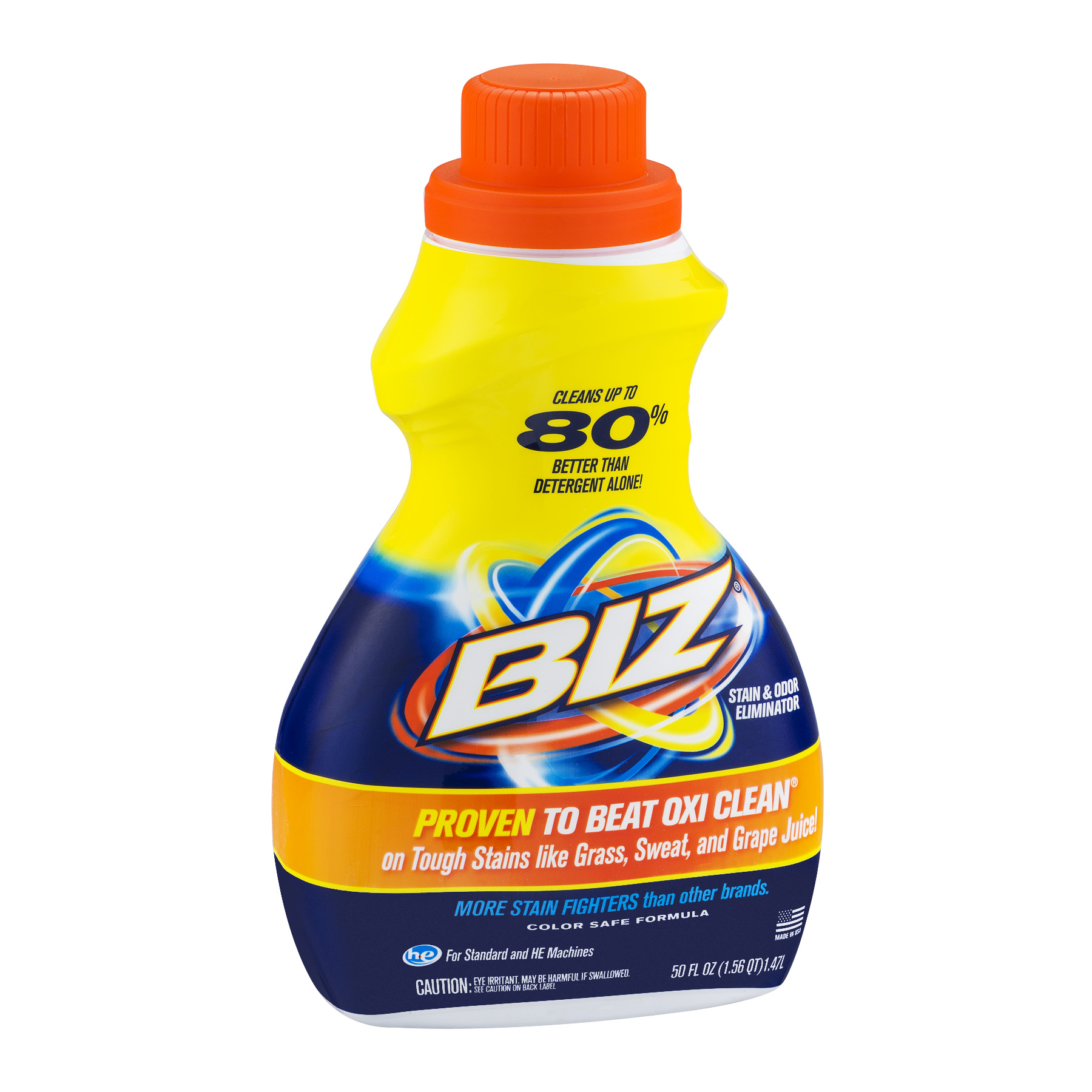 8 Bottles Of Biz Laundry Stain Odor Liquid Eliminator Cleaner 50 fl oz