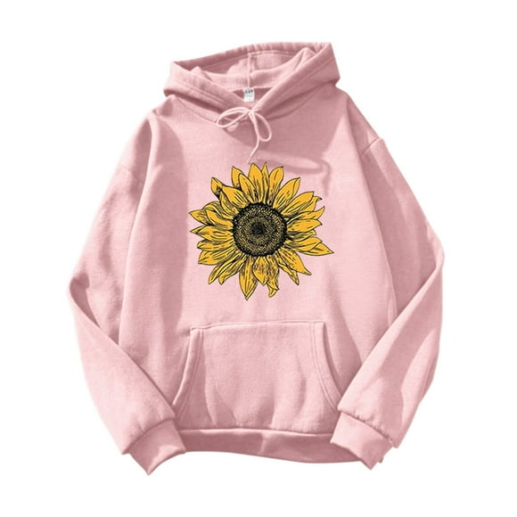 UJNDER Chandail à Imprimé pour Femme, Chandail à Manches Longues, Blouse Décontractée Style Rose 10