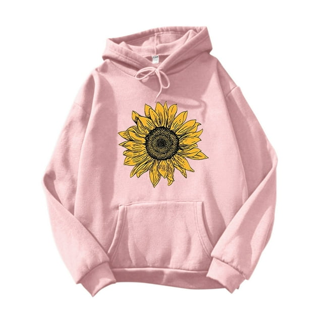 UJNDER Chandail à Imprimé pour Femme, Chandail à Manches Longues, Blouse Décontractée Style Rose 10