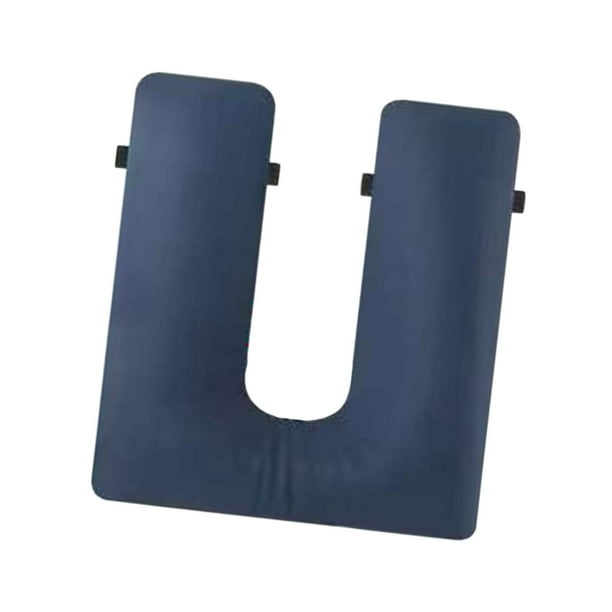 Inodoro de cabecera con cojín acolchado y suave para acampar para personas mayores, mayor comodidad agujero en forma de U