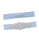 thumbnail image 5 of 2 uds nupciales de boda liga de pierna de encaje de flores muslo cinturón de encaje elástico liga de diamantes de imitación para, 5 of 7