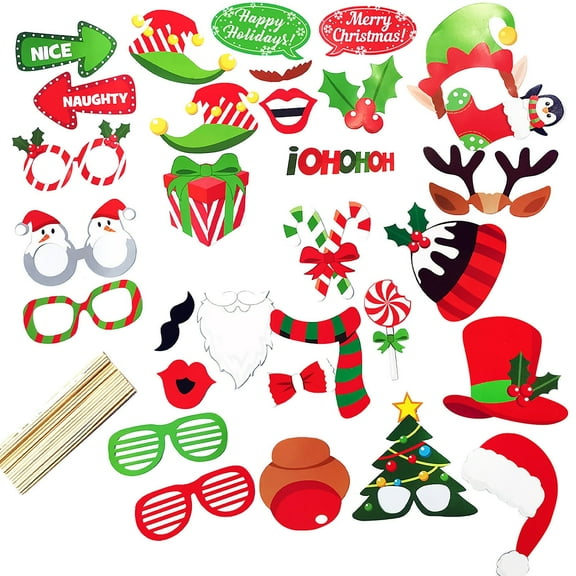 Christmas Paper Christmas Photography Props Christmas Handheld Photography Props Funny