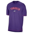 thumbnail image 2 of Men's Nike  Purple Toronto Raptors 2024/25 Classic Edition Pregame Shooting T-Shirt, 2 of 3
