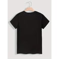 thumbnail image 2 of Rabbit Smile Print T-shirt, Casual Crew Neck Short Sleeve Top For Spring & Summer, Women's ClothingFCamisetas de verano para mujer, manga corta, cuello redondo, casual, lindo, con gráficos, camisetas, 2 of 6
