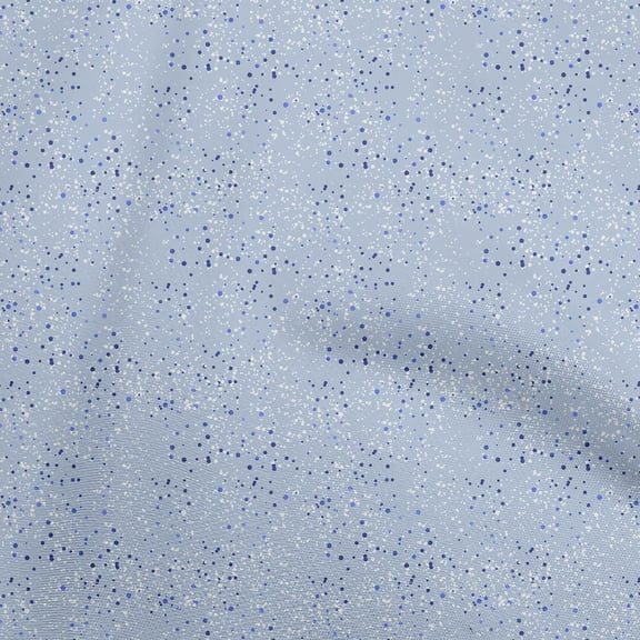 oneOone Cotton Flex Dusty Blue Fabric Dot Diy Clothing Quilting Fabric Print Fabric By Yard 40 Inch Wide