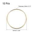 thumbnail image 2 of 75mm OD Metal O Ring Iron Electroplated Gold Tone 12 Pack, 2 of 5
