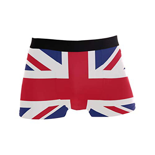 Use4 American Flag Mens Underwear Regular Leg Boxer Brief 