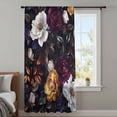 thumbnail image 4 of Seasonal Botanical Blooms Sheer Curtains 72 Inches Long, Vintage Floral Spring Light Filering Curtains, Breathable Simi Curtain Privacy Drapes for Living Room Bedroom Lightweight Window Treatment, 4 of 9