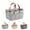 Grey, variant on Diaper Caddy Organizer | Felt Large Capacity Car And Nursery Organizers - Car And Nursery Organizes, Travel Diapesr Organizer SDiaper Changing Tote For Diaper, Toys, Bottles, Wipes, Books