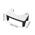 thumbnail image 3 of PPgejGEK Toilet Stool Squatting Poop Stool Bathroom Potty Step Stool Toilet Assistance Steps Step Stool Fits All Toilets Detachable Stackable Today Discount, 3 of 7