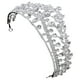 thumbnail image 4 of KAKOWELY Tiara de novia delicada con diamantes de imitación, corona para boda, tiara para novia, tiara para niña, 4 of 5