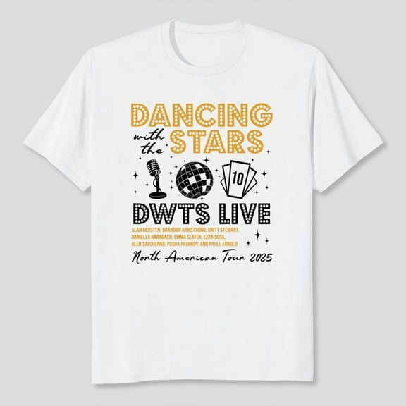 DWTS Live 2025, Dancing With The Stars Tour T-shirt, Sizes S-5XL - Gategoo